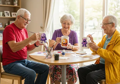 Equipos de actividades en comunidades de jubilados